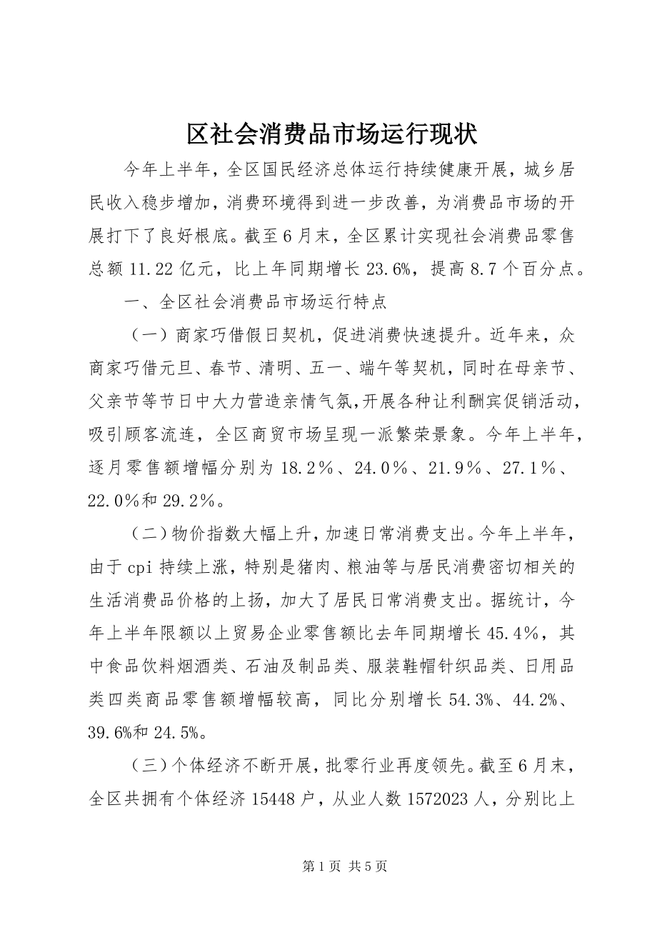 2023年区社会消费品市场运行现状.docx_第1页