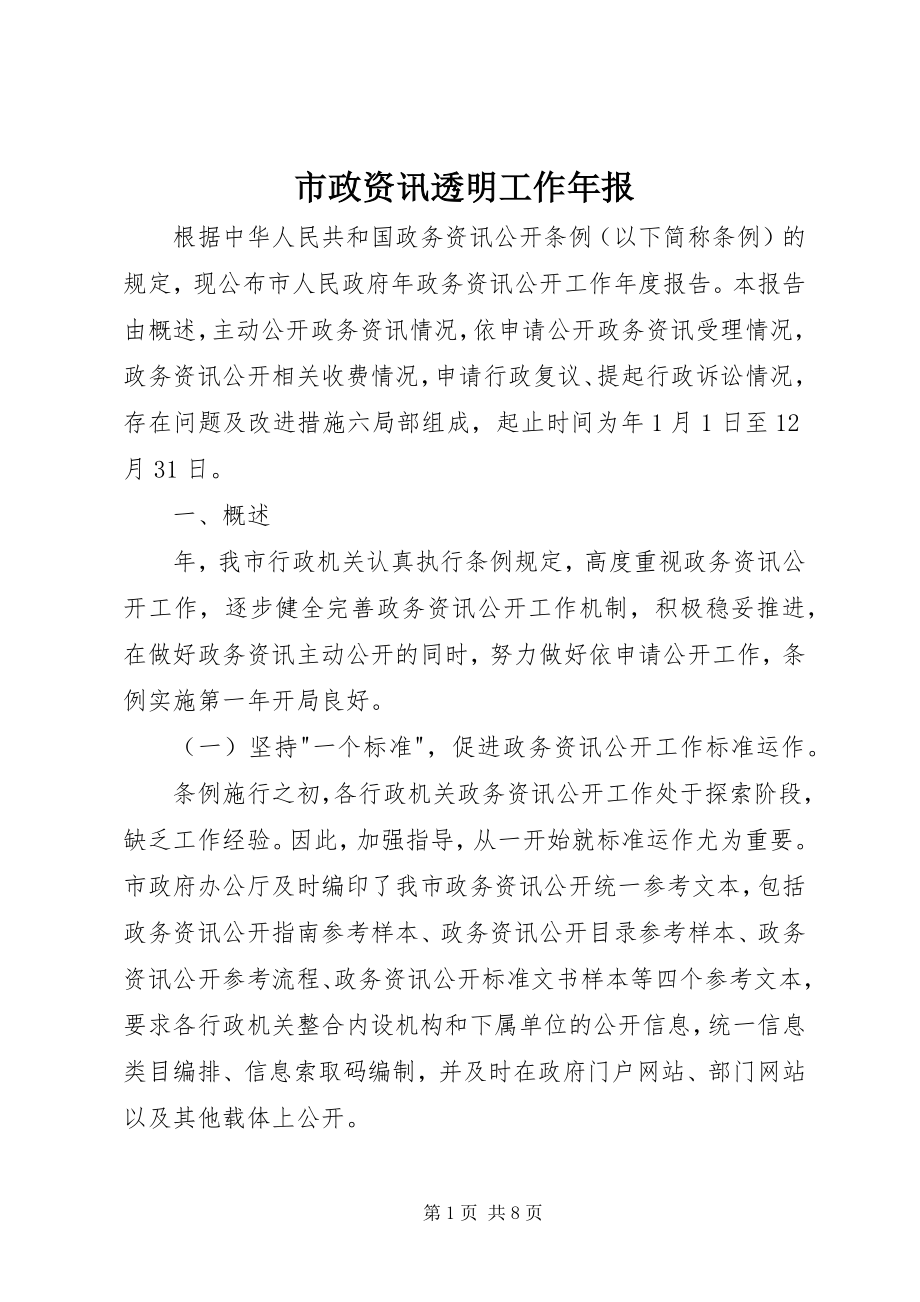 2023年市政资讯透明工作年报.docx_第1页