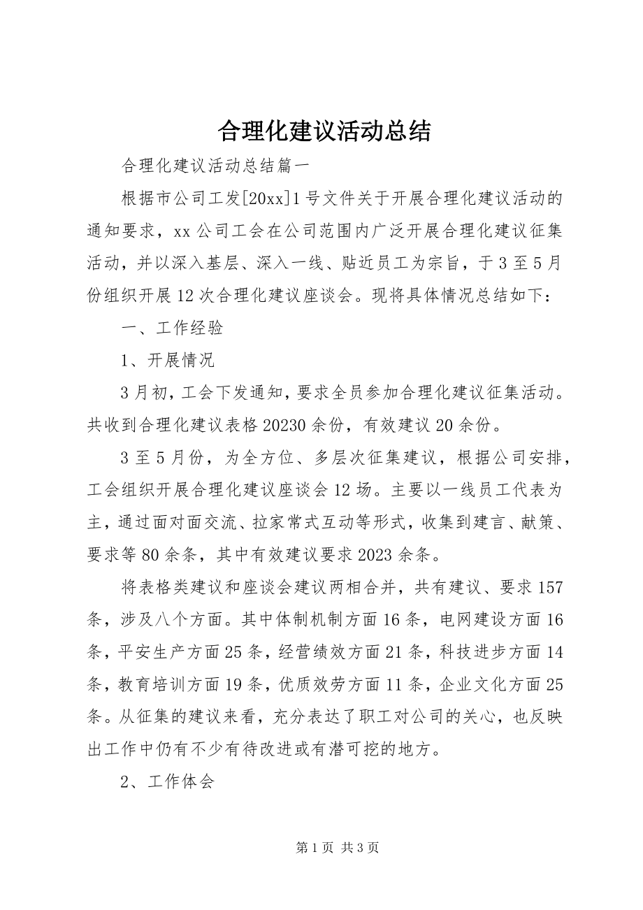 2023年合理化建议活动总结.docx_第1页