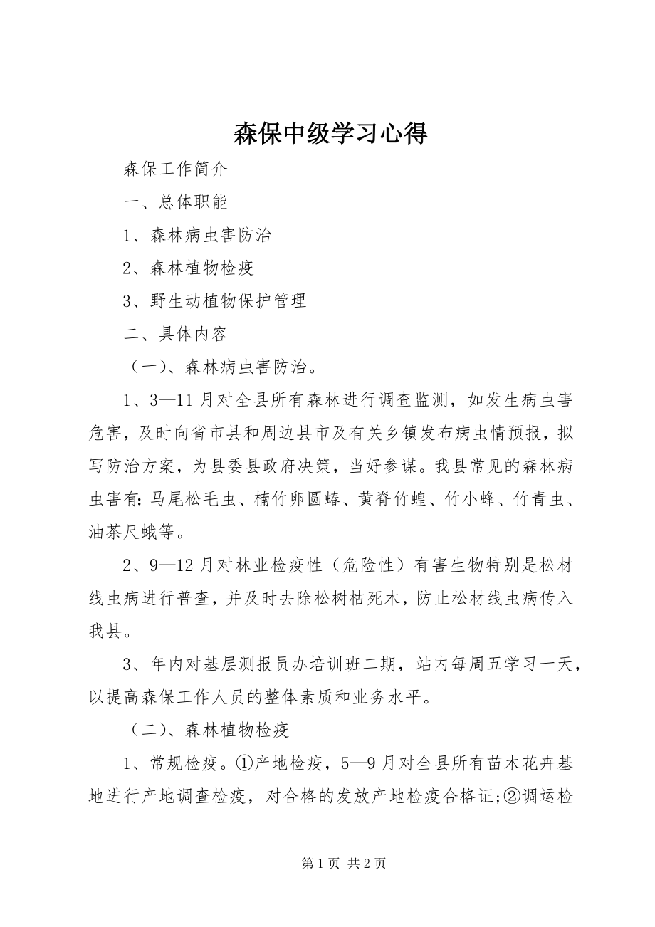 2023年森保中级学习心得.docx_第1页