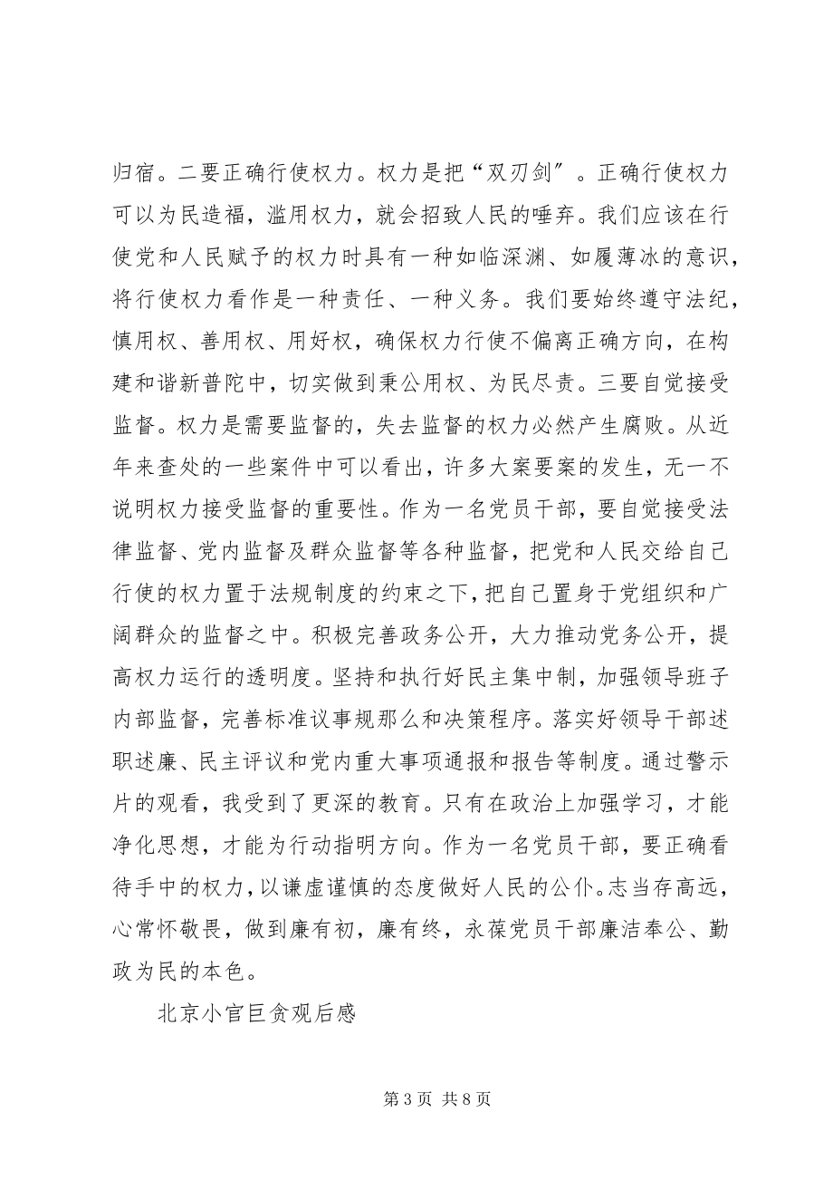 2023年北京小官巨贪观后感新编.docx_第3页