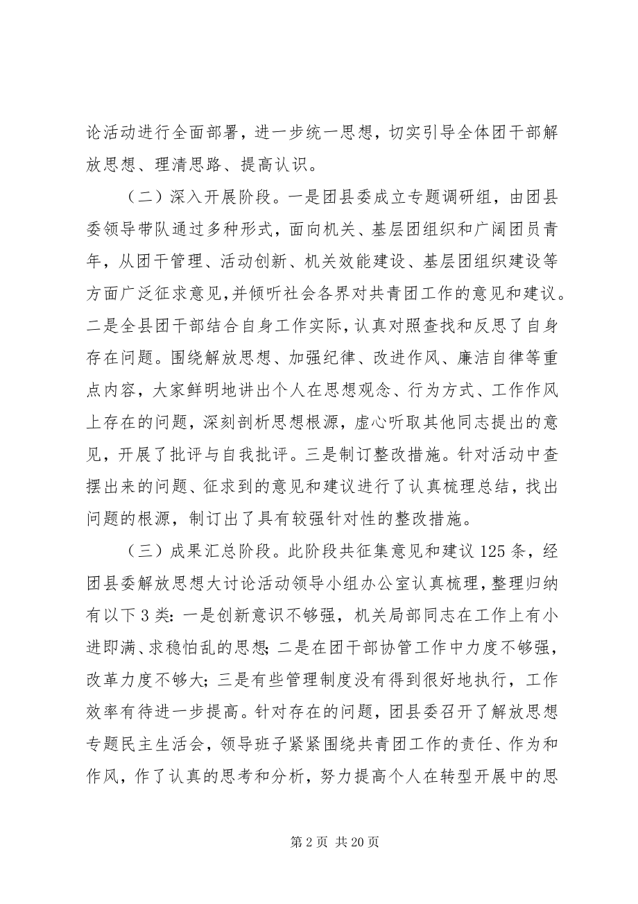 2023年解放思想大讨论活动总结报告.docx_第2页