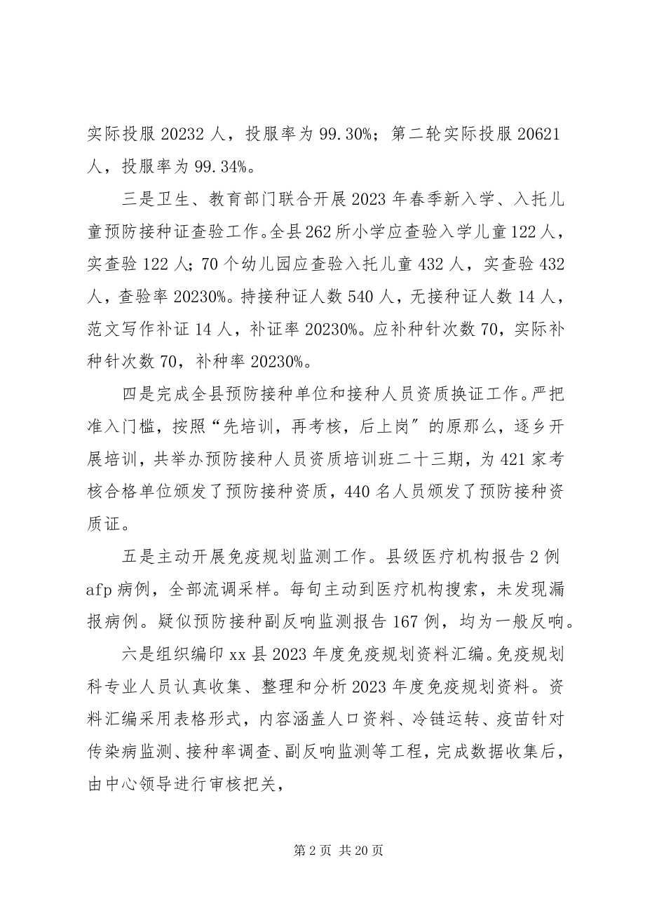 2023年疾控中心上半年工作总结.docx_第2页