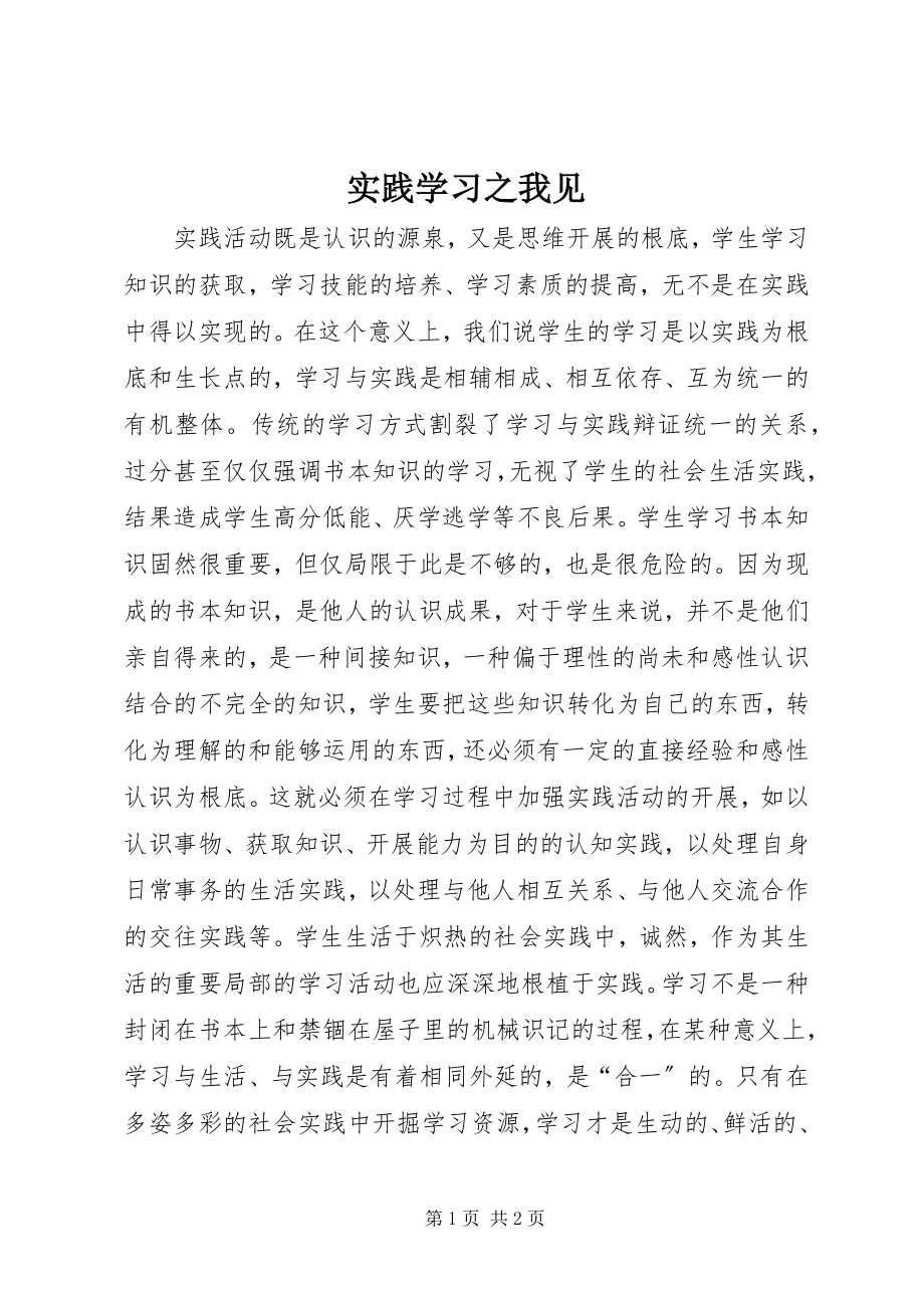 2023年实践学习之我见.docx_第1页