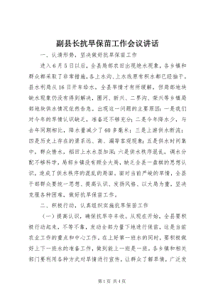 2023年副县长抗旱保苗工作会议致辞.docx