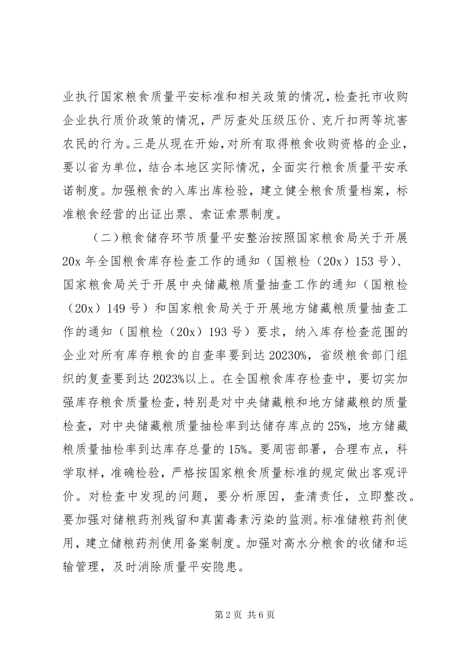 2023年粮食质量安全整治行动方案.docx_第2页