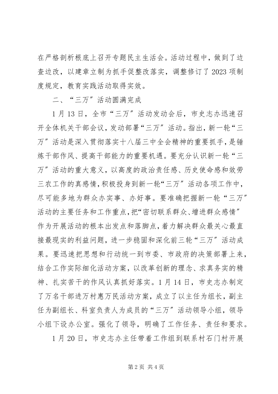 2023年市史志办工作总结.docx_第2页