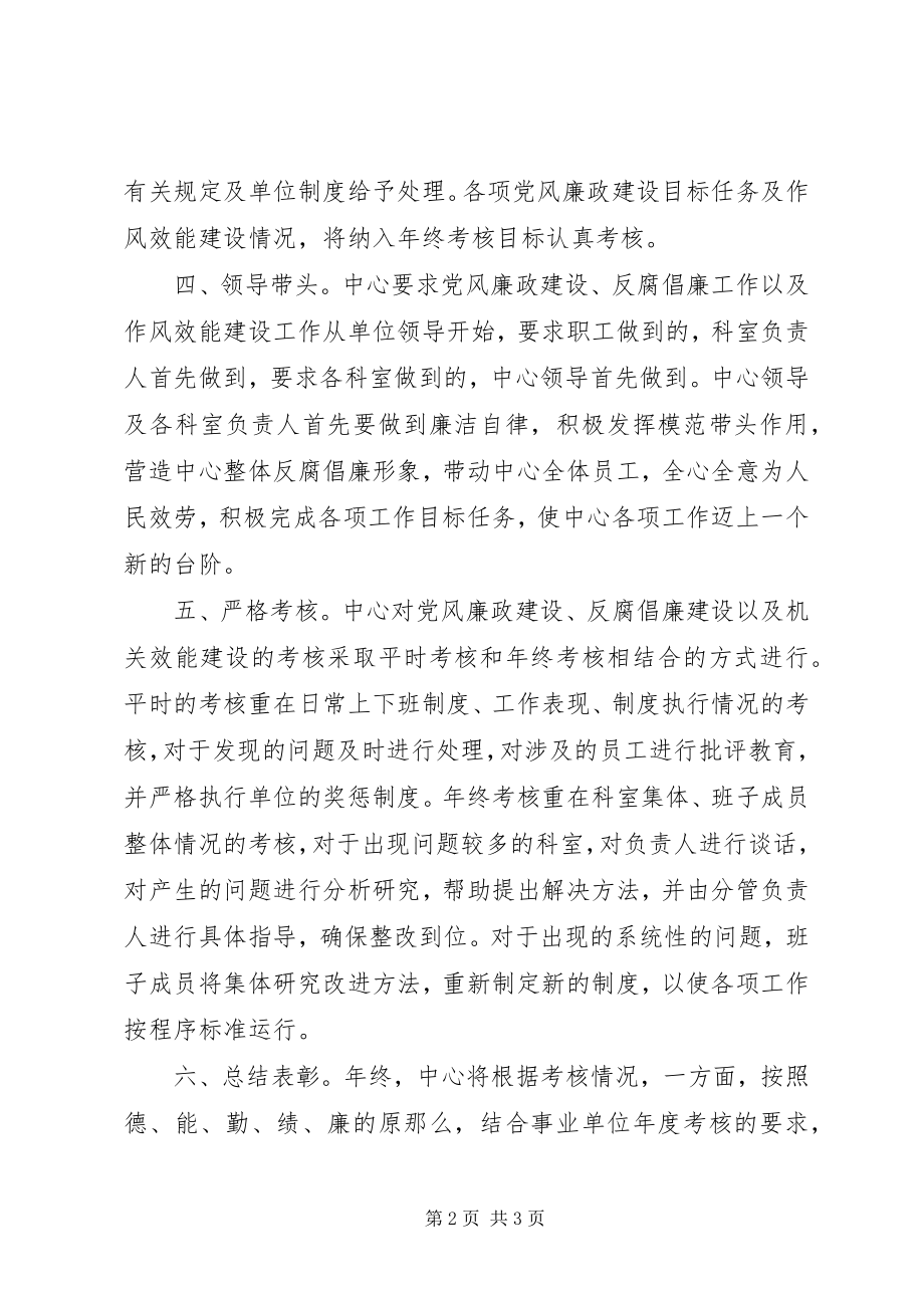 2023年疾控中心党风廉政和反腐败工作计划.docx_第2页