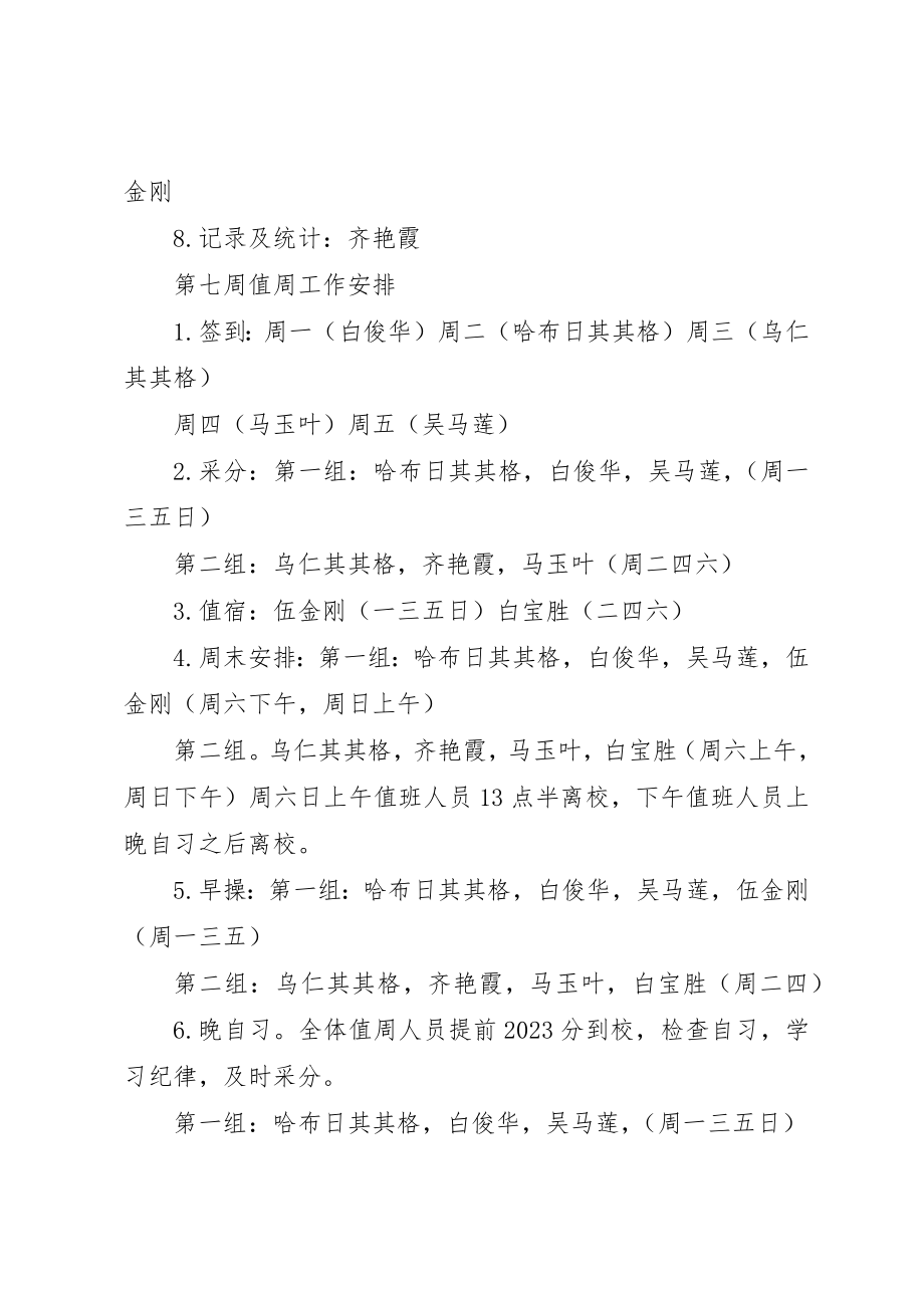 2023年第七周值周工作安排新编.docx_第2页