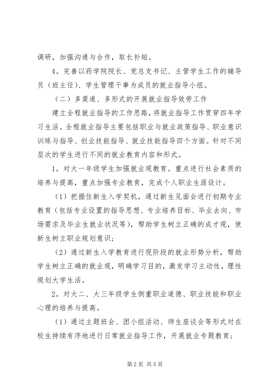 2023年药学院就业工作计划.docx_第2页