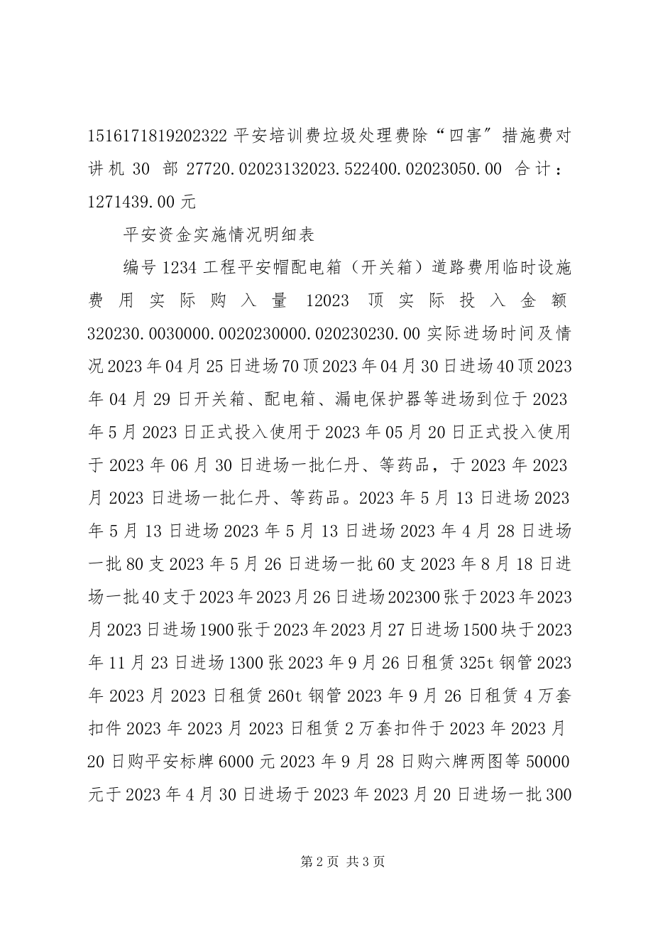 2023年安全资金使用计划及实施情况新编.docx_第2页