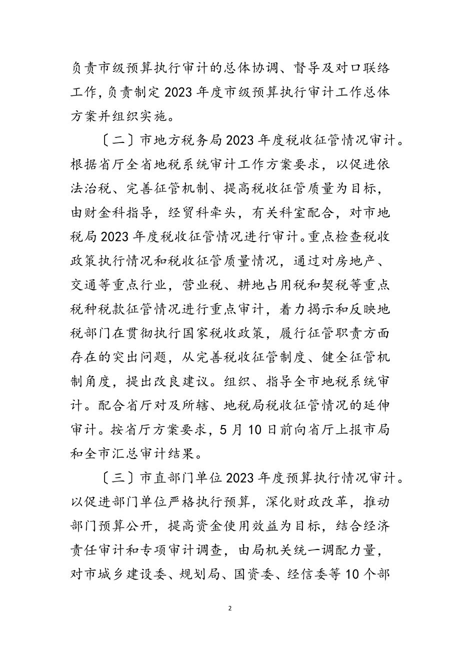 2023年预算执行与审计项目工作计划范文.doc_第2页