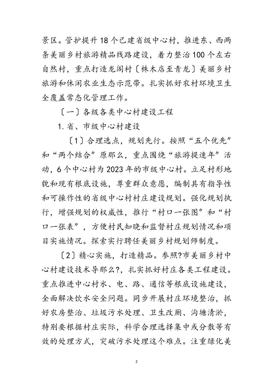 2023年年美丽乡村建设重点工作意见范文.doc_第2页