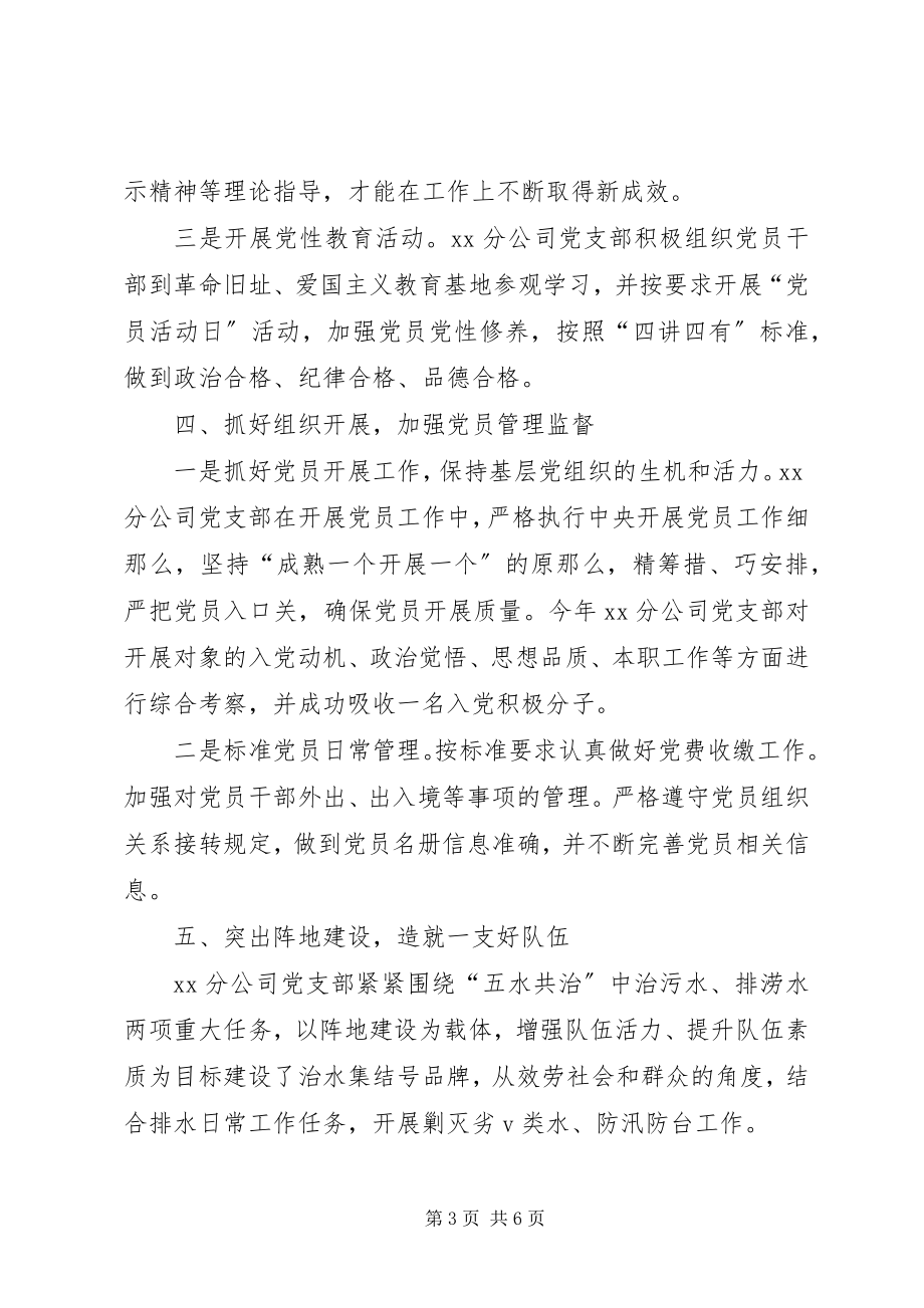 2023年分公司上半年党建工作总结及下半年工作计划.docx_第3页