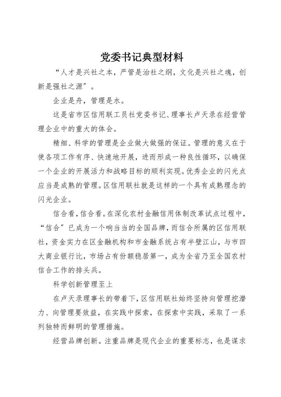 2023年党委书记典型材料.docx_第1页