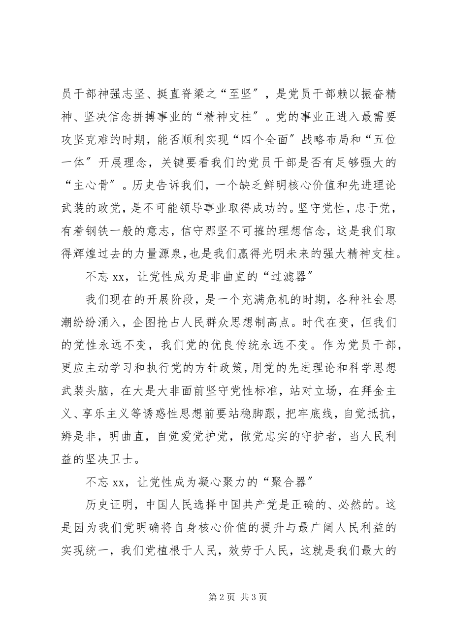 2023年党课稿件亮初心正初心固初心新编.docx_第2页