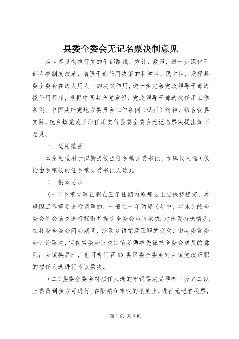 2023年县委全委会无记名票决制意见.docx_第1页