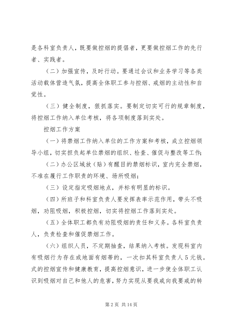 2023年推普周活动方案创建无烟单位活动方案.docx_第2页