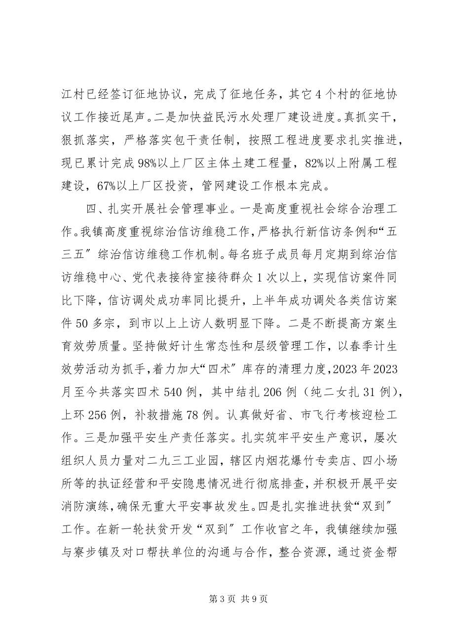 2023年乡镇上半年重点工作总结及下半年工作谋划.docx_第3页