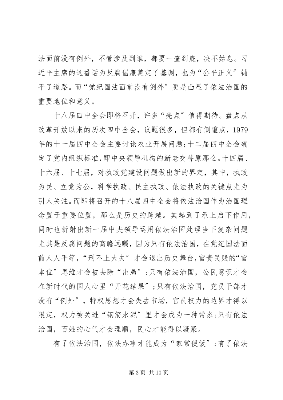 2023年十八届四中全会学习心得体会三篇.docx_第3页