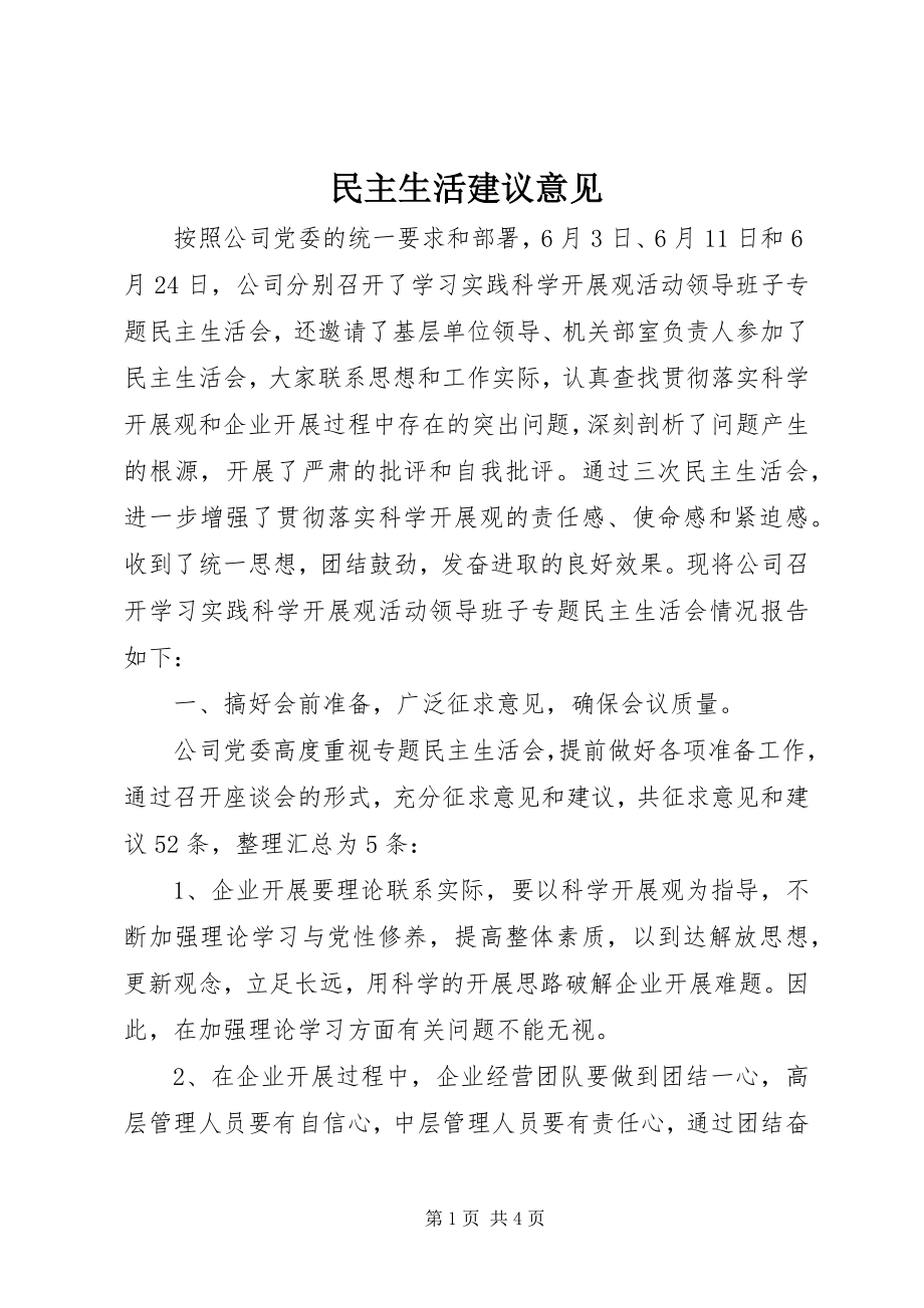 2023年民主生活建议意见.docx_第1页