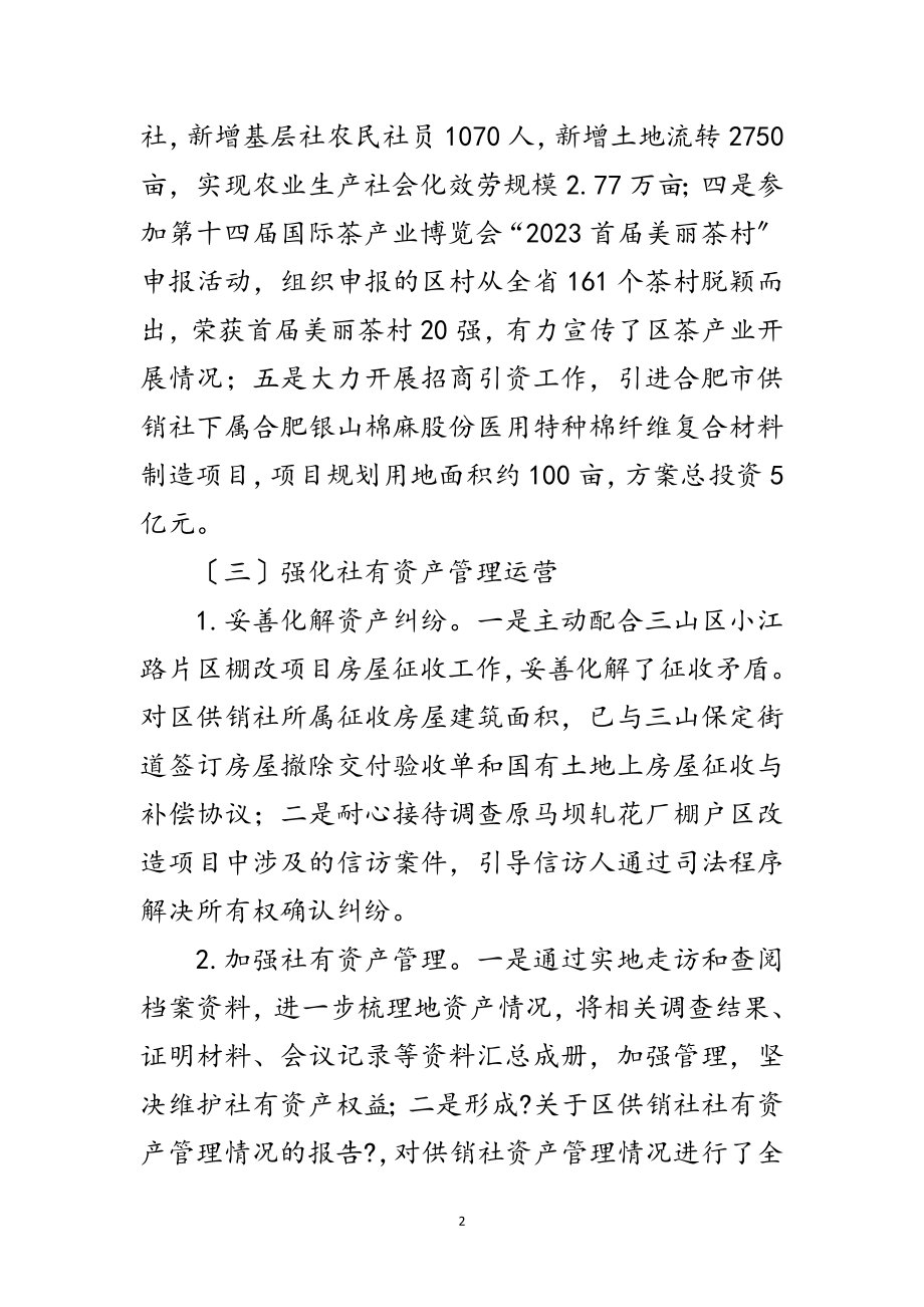 2023年供销社上半年业务工作总结范文.doc_第2页