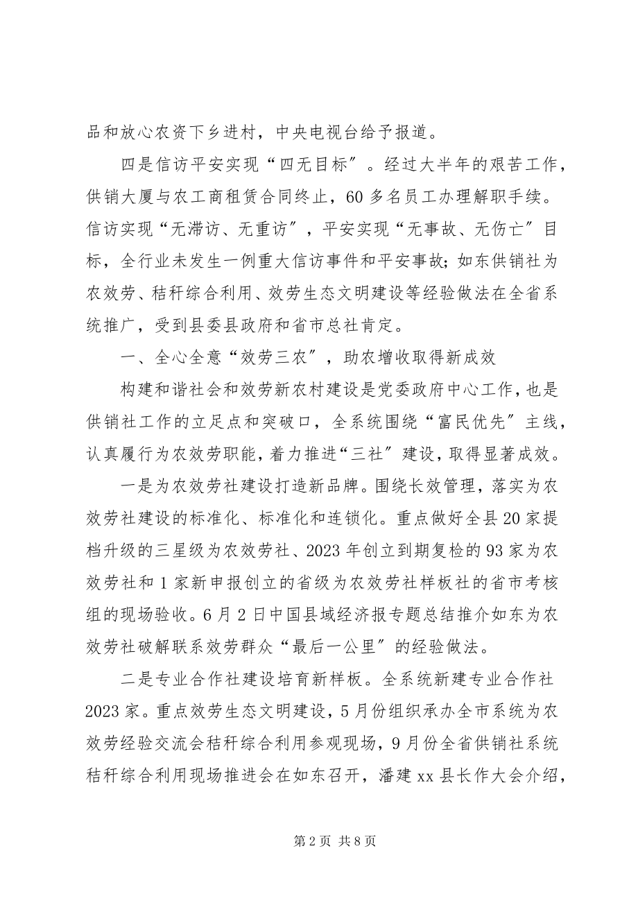 2023年县供销社领导班子工作总结.docx_第2页