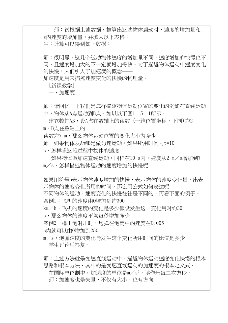 2023年高中物理速度变化快慢的描述―加速度新人教版必修1.docx_第2页