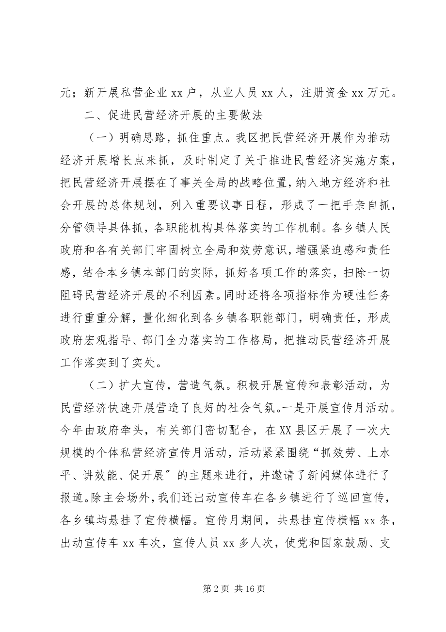 2023年推进民营经济发展工作总结推进民营经济发展的举措.docx_第2页