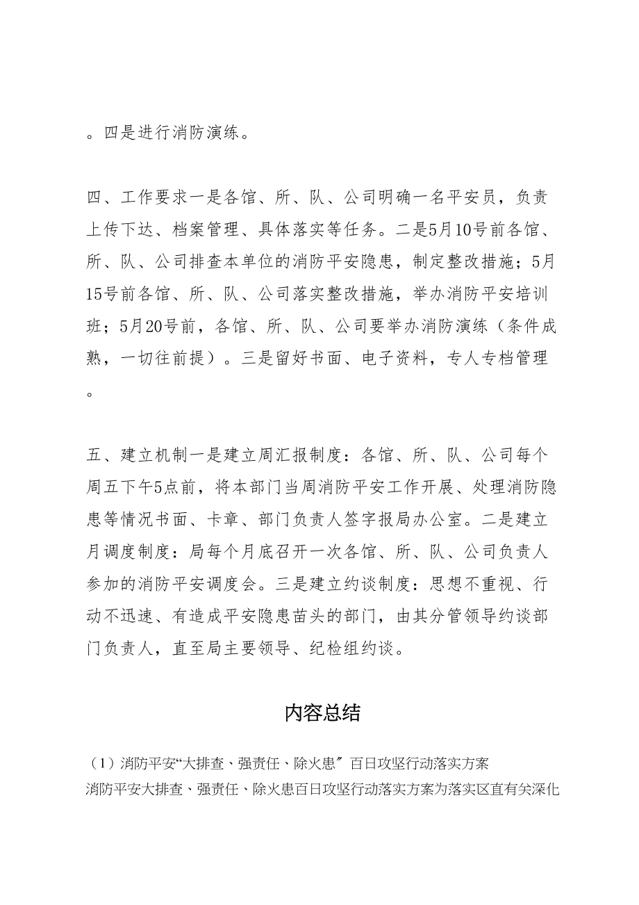 2023年消防安全大排查强责任除火患百日攻坚行动落实方案.doc_第2页