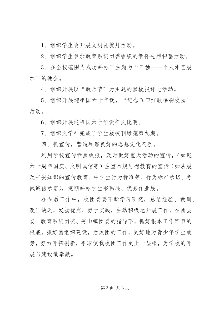 2023年共青团委员会工作总结及计划.docx_第3页