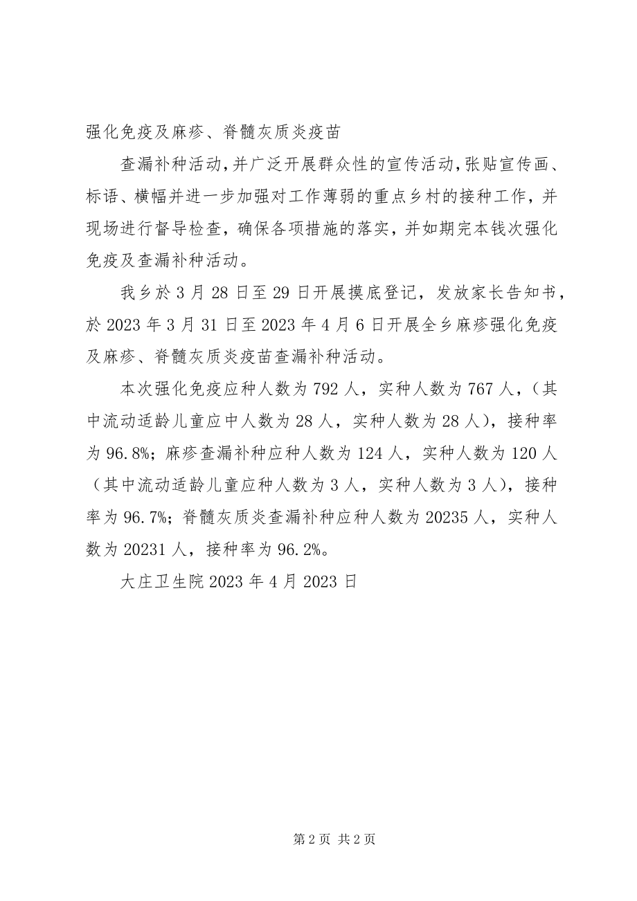 2023年麻疹疫苗强化免疫活动培训总结.docx_第2页