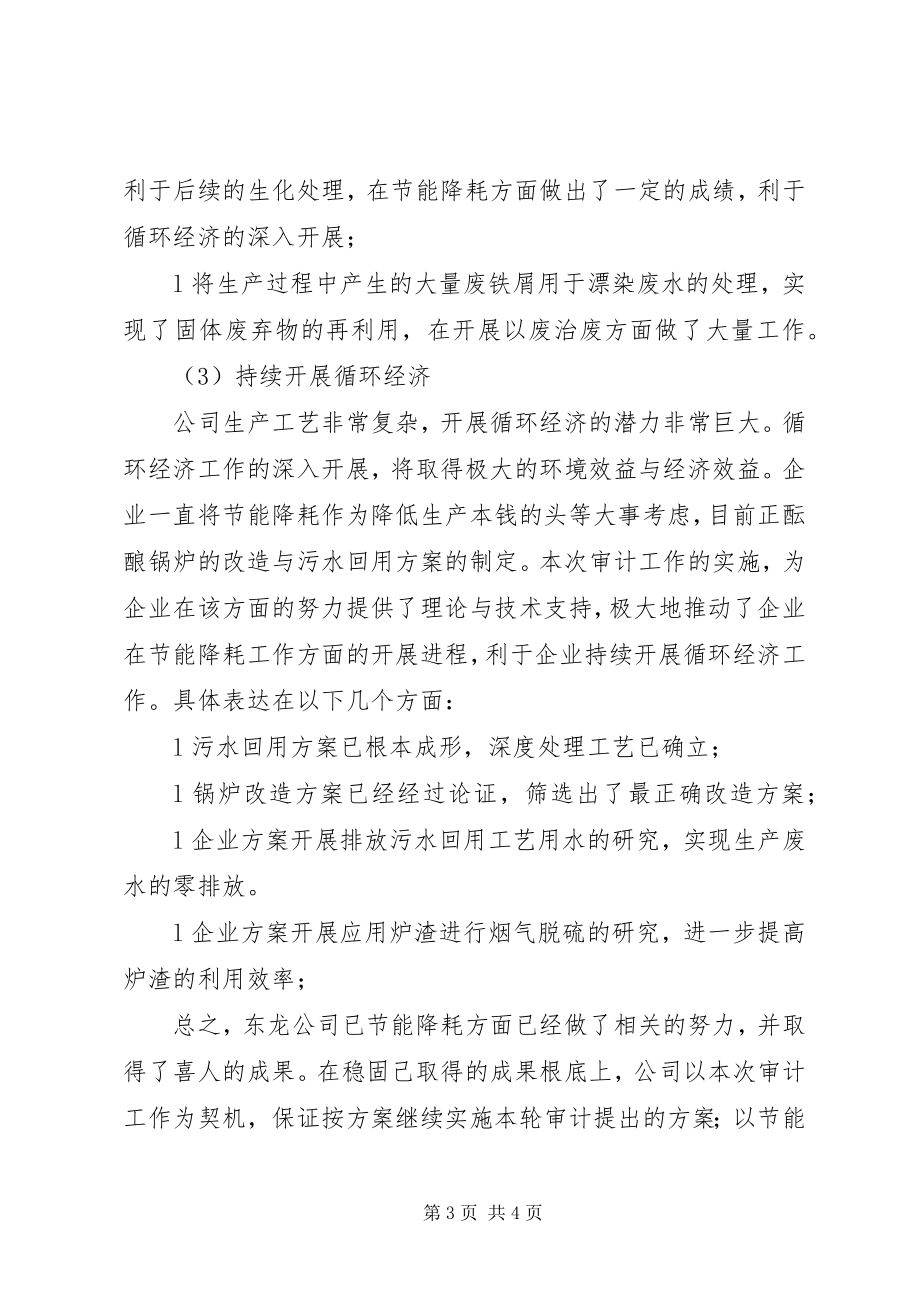 2023年企业循环经济审计工作总结材料.docx_第3页