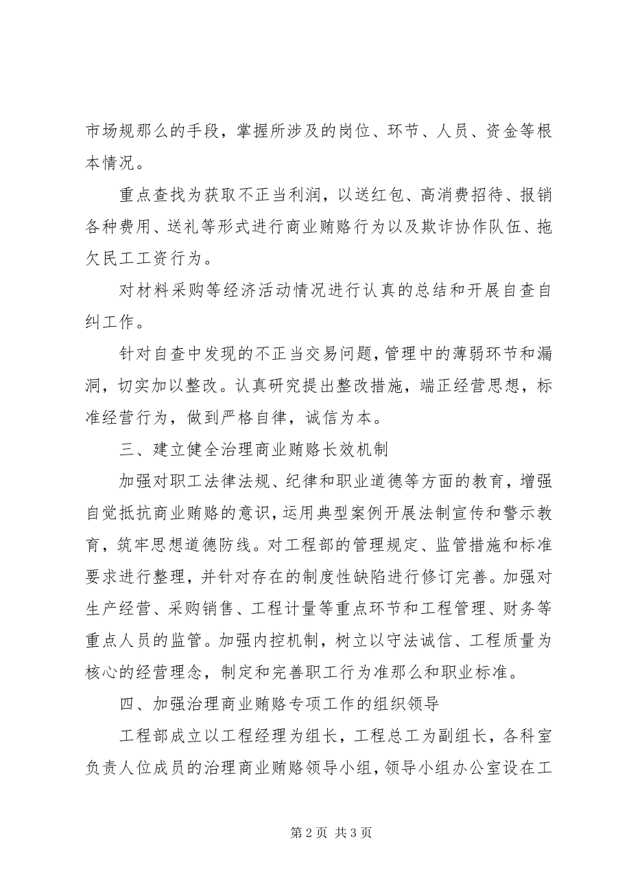 2023年项目部反商业贿赂情况汇报.docx_第2页