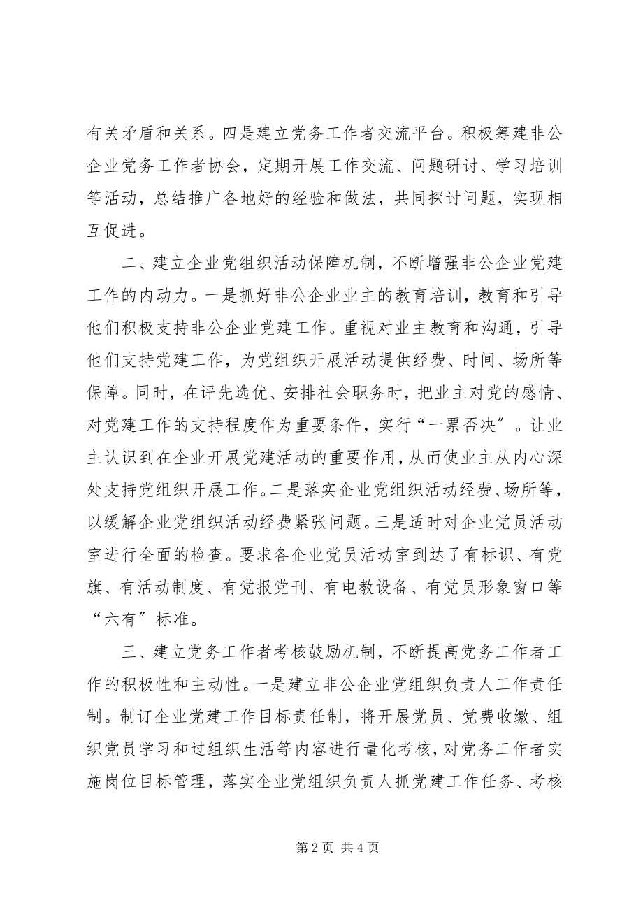 2023年非公企业党建年度工作总结.docx_第2页