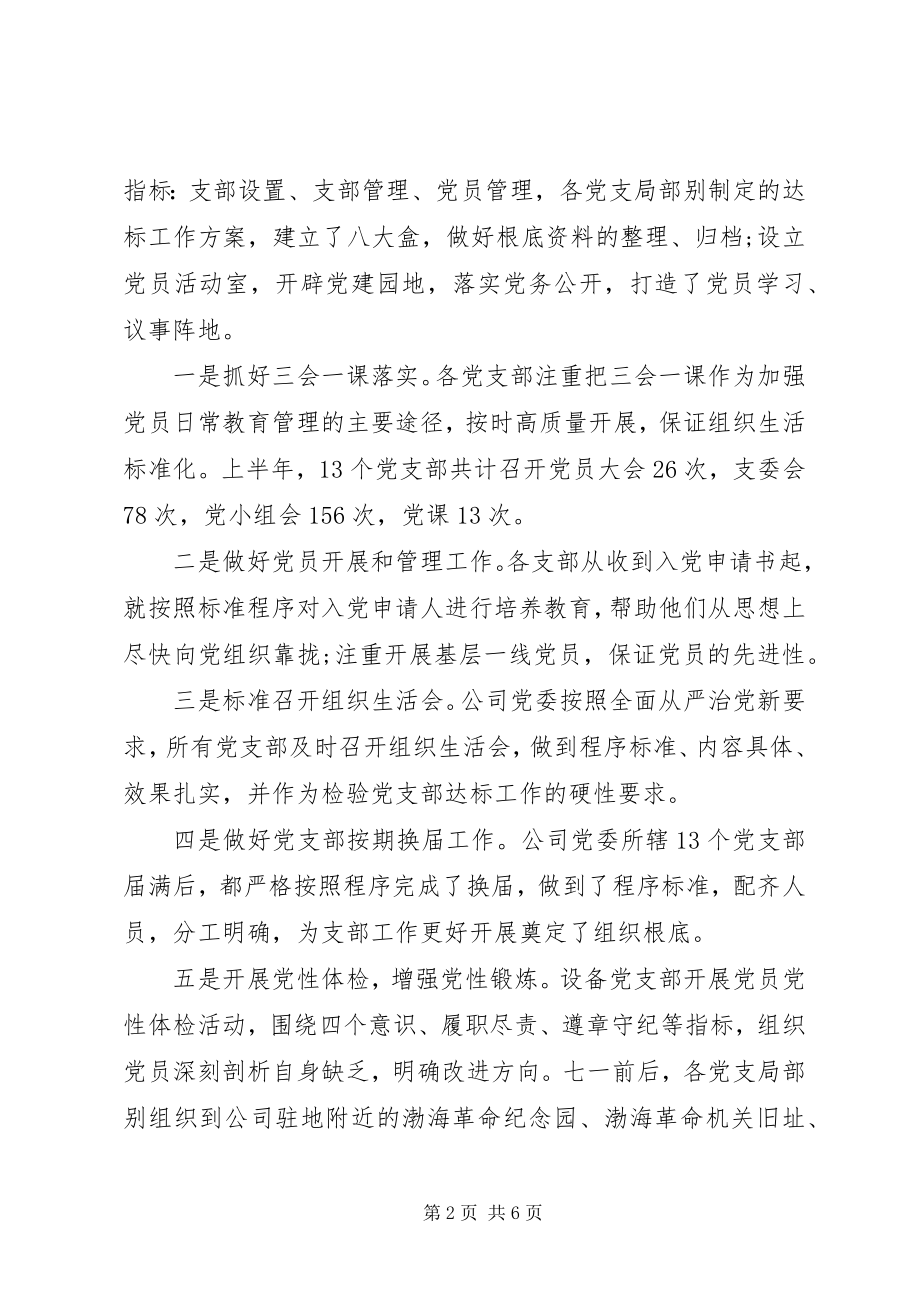 2023年公司党建工作年终总结.docx_第2页