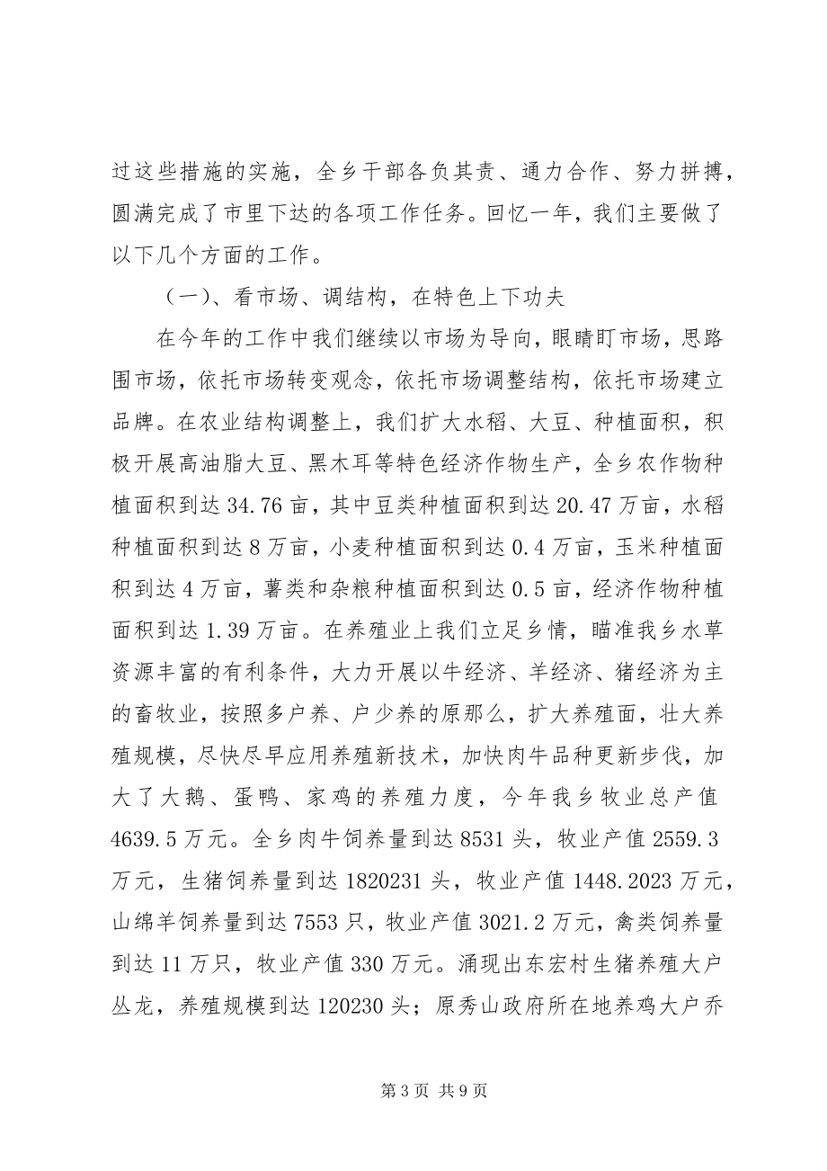 2023年乡镇政府年度目标考核工作汇报.docx_第3页