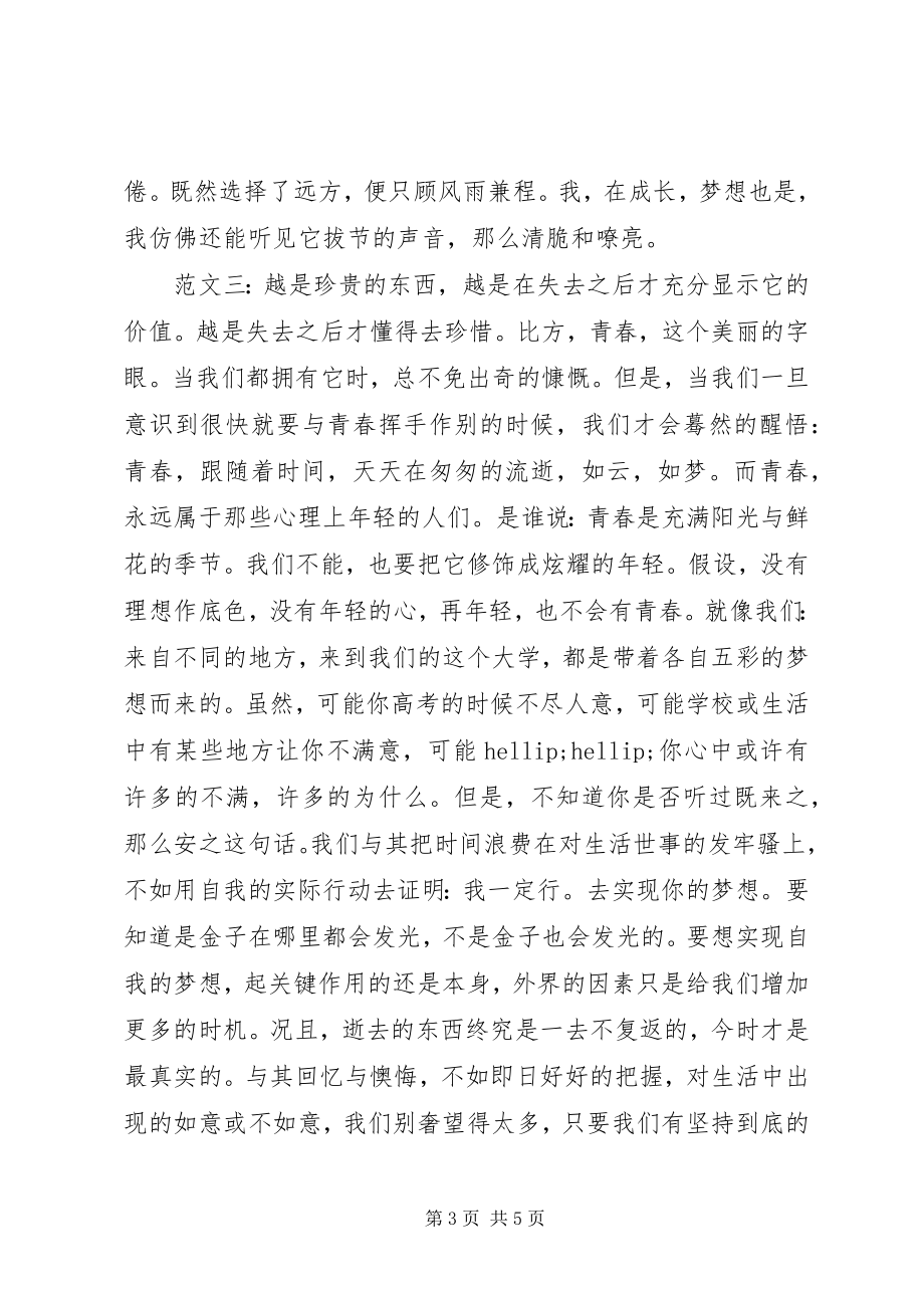 2023年我的大学我的梦演讲稿.docx_第3页