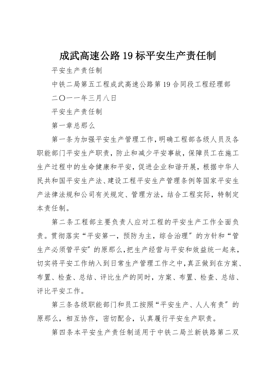 2023年成武高速公路19标安全生产责任制新编.docx_第1页