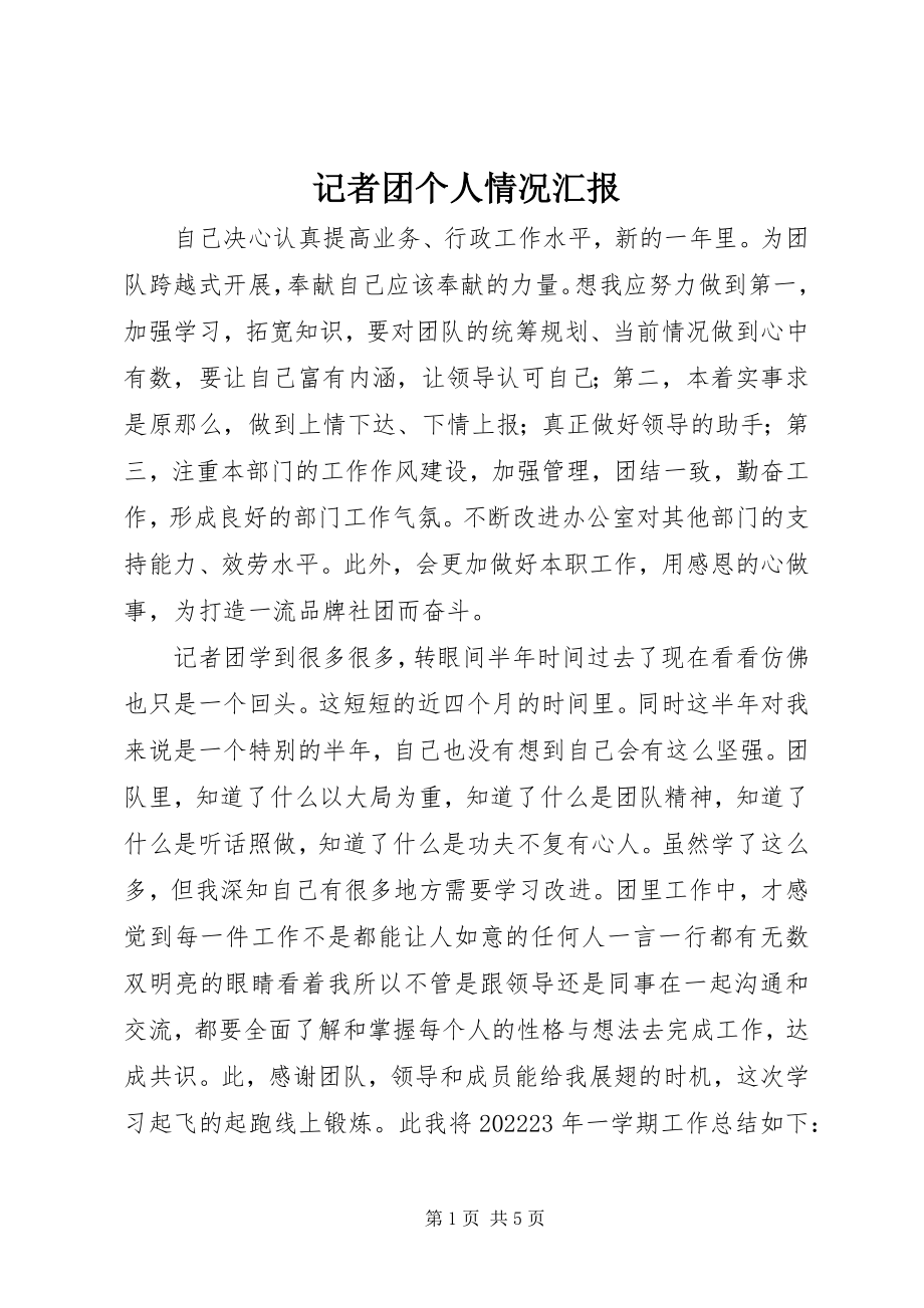 2023年记者团个人情况汇报.docx_第1页