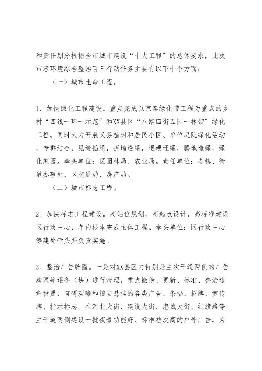 2023年市容环境综合整治百日行动方案 .doc_第2页