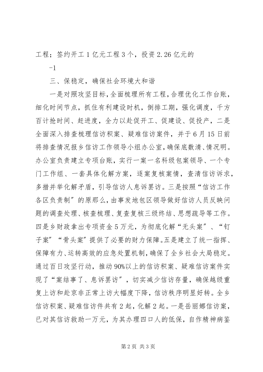 2023年寺庄乡百日攻坚行动工作汇报.docx_第2页