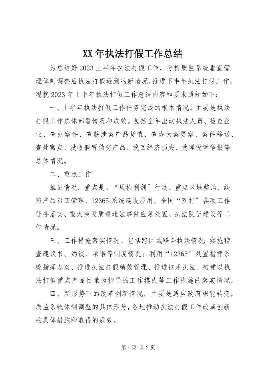 2023年执法打假工作总结.docx_第1页