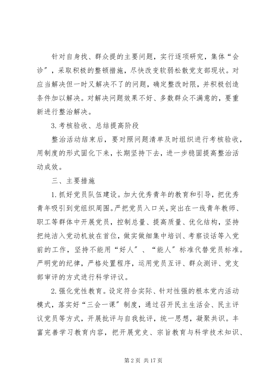 2023年软弱涣散党支部工作计划.docx_第2页