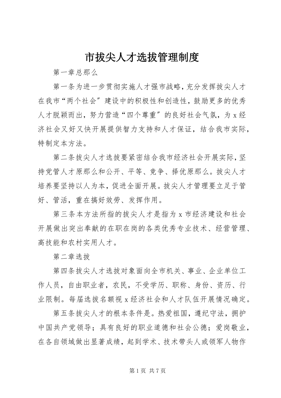 2023年市拔尖人才选拔管理制度.docx_第1页