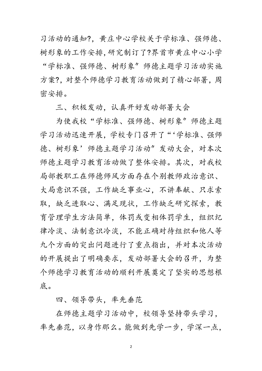 2023年学校师德主题活动学习汇报范文.doc_第2页