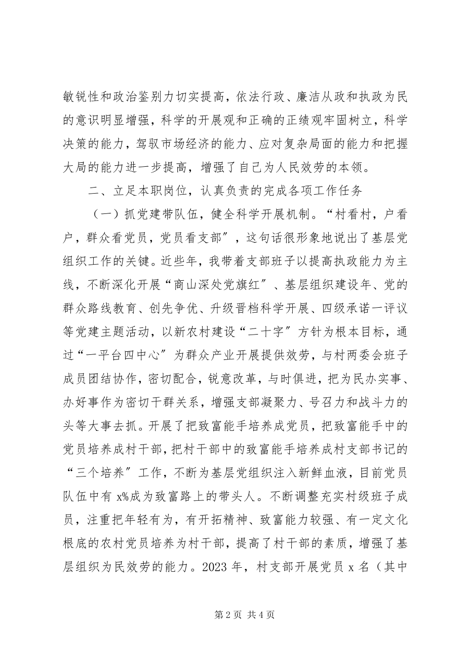 2023年村党支部书记个人工作总结.docx_第2页