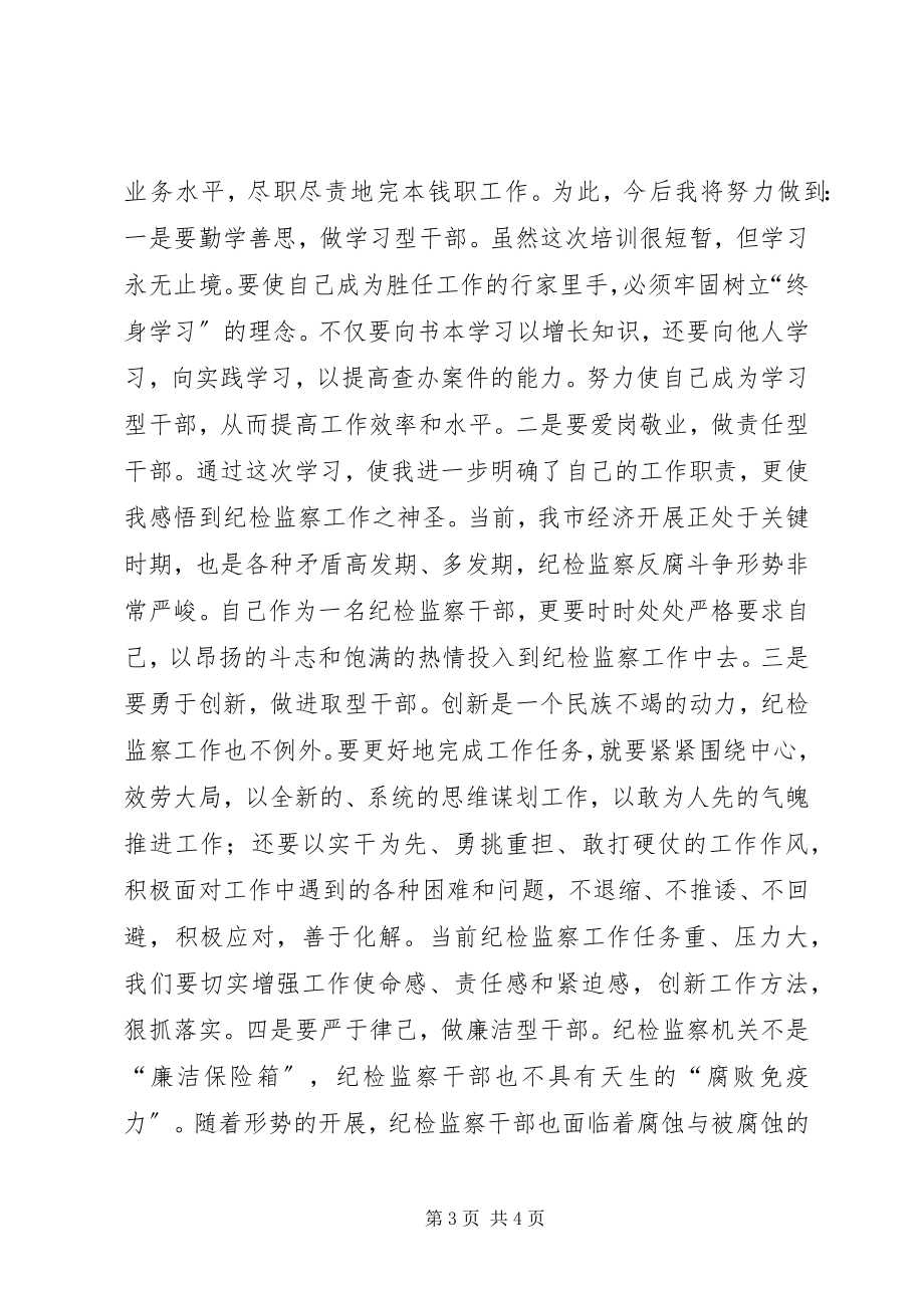 2023年纪检监察机关案件检查业务培训心得体会.docx_第3页