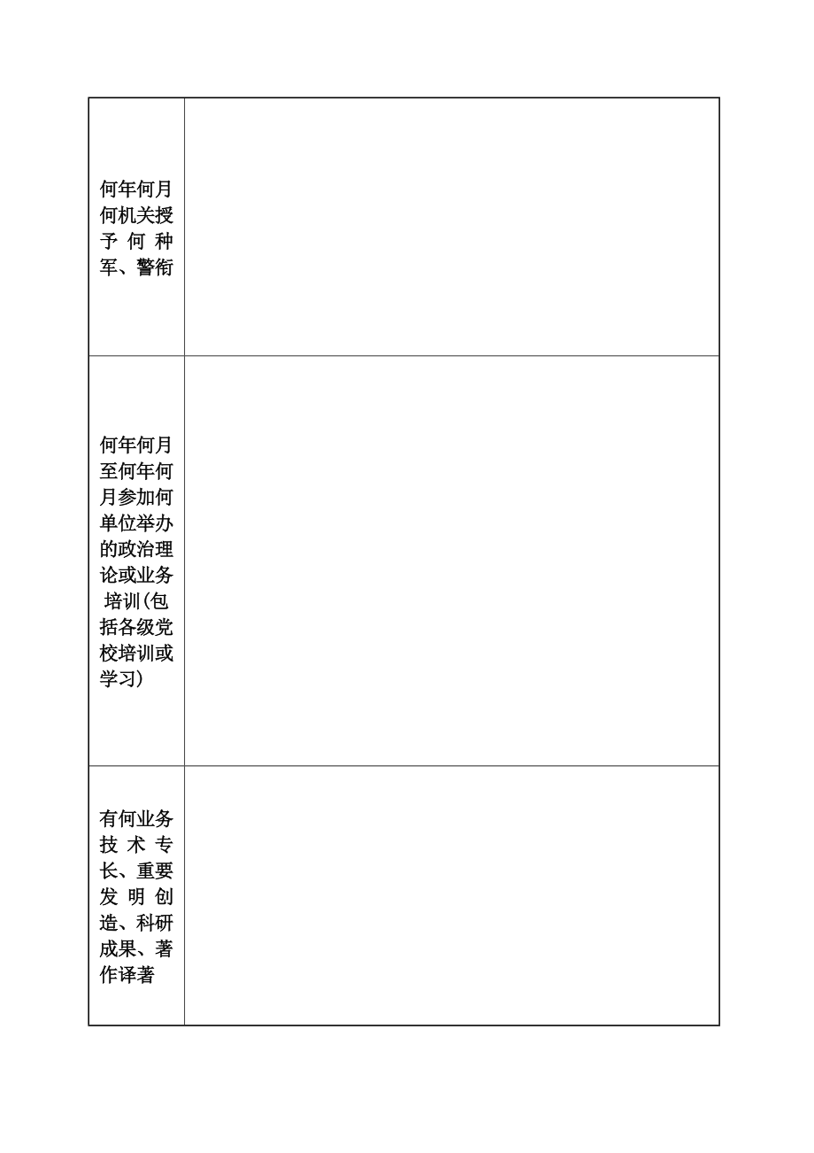 2023年干部履历空白模板表（附填写说明）范文.docx_第3页