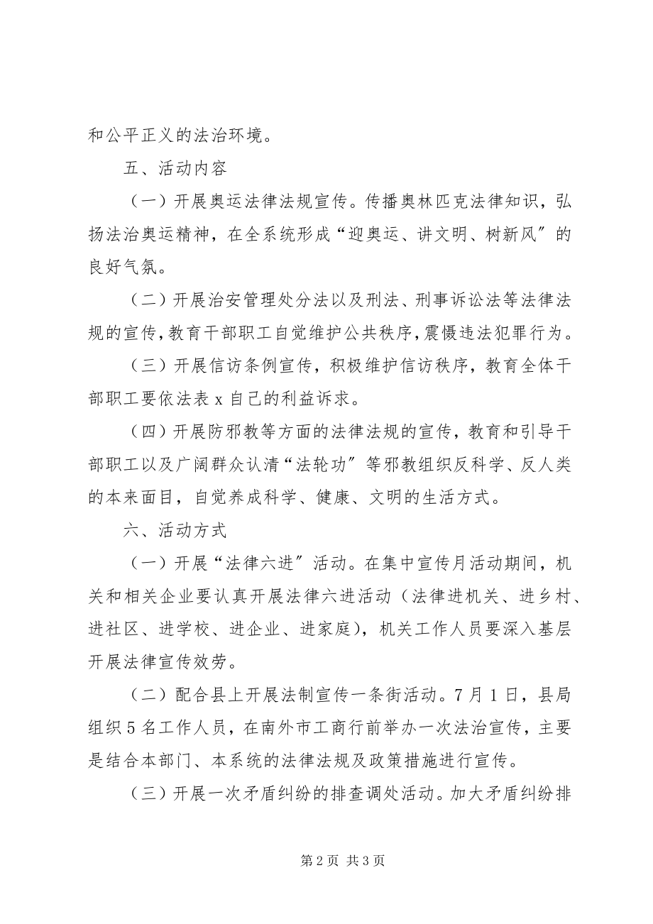 2023年粮食局法制集中宣传实施方案.docx_第2页